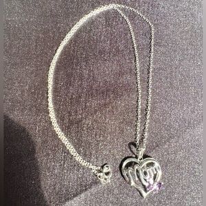 Mom with Amethyst Necklace.